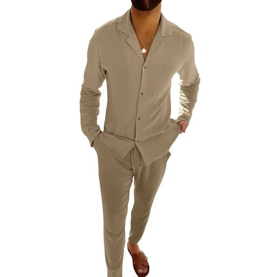 Stefano® | Sommer-Leinen-Set für Herren