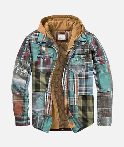 Alain – Karierte Patchwork-Jacke