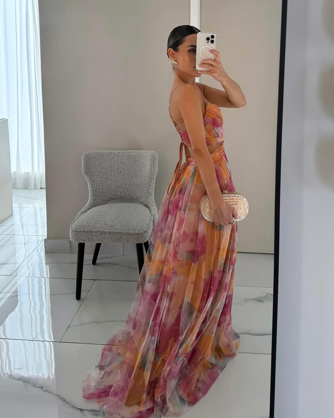Giselle - Bezauberndes Maxikleid mit Blumendruck
