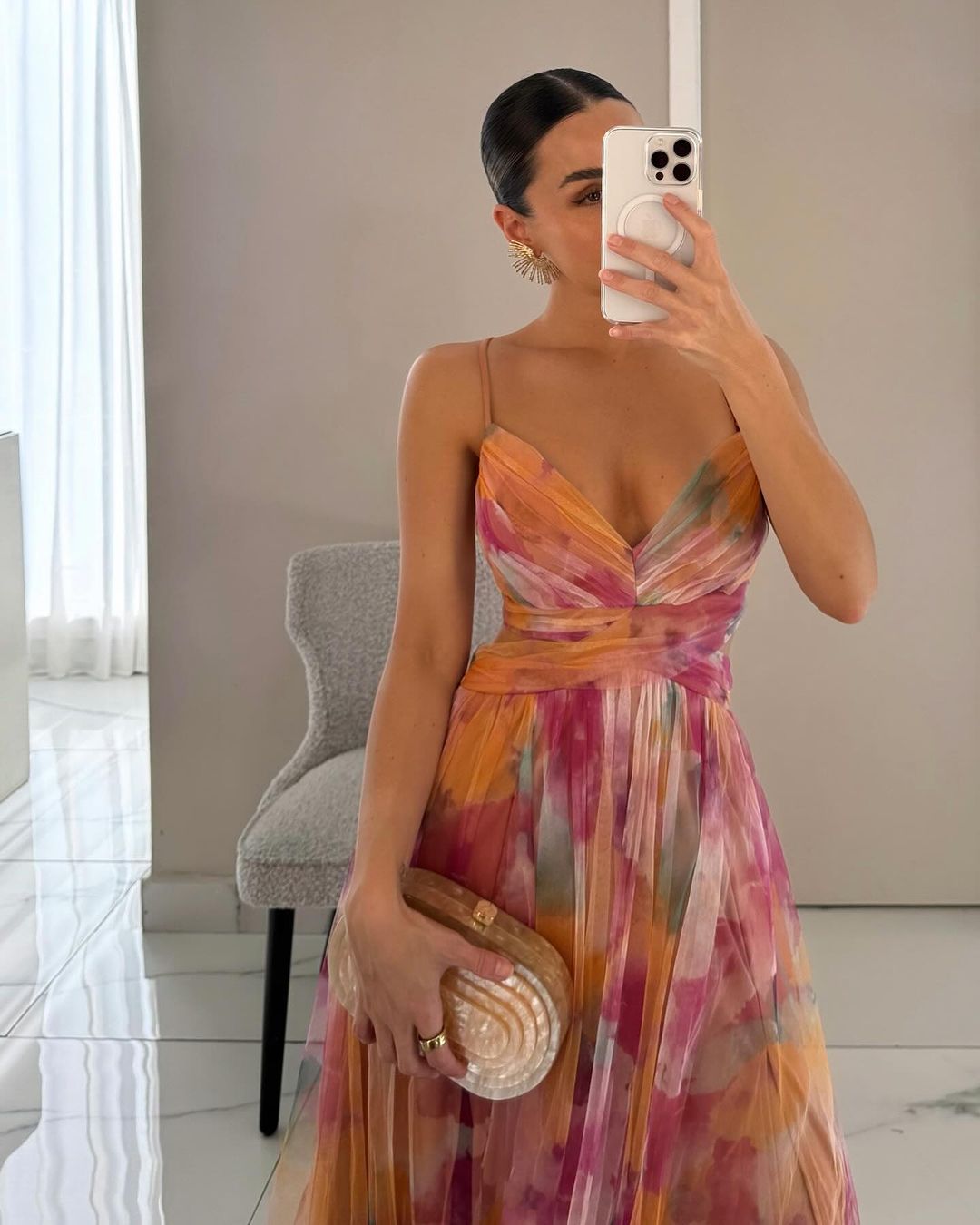 Giselle - Bezauberndes Maxikleid mit Blumendruck