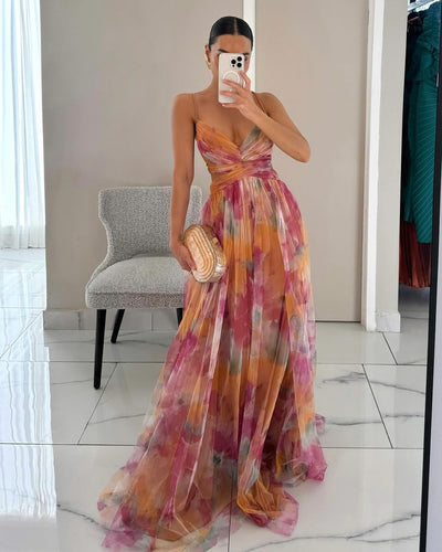Giselle - Bezauberndes Maxikleid mit Blumendruck