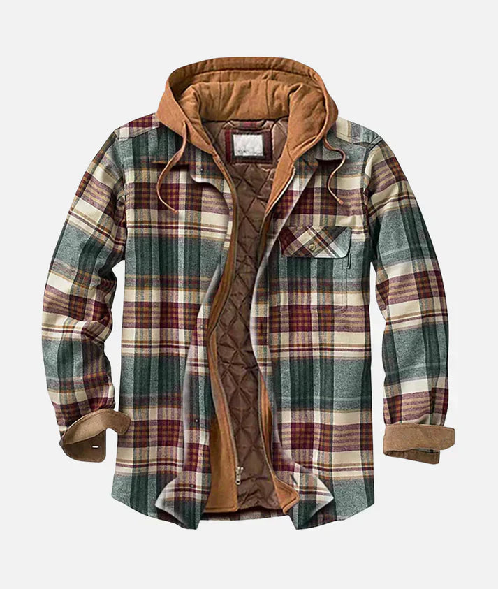 Alain – Karierte Patchwork-Jacke