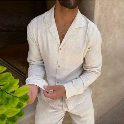 Stefano® | Sommer-Leinen-Set für Herren