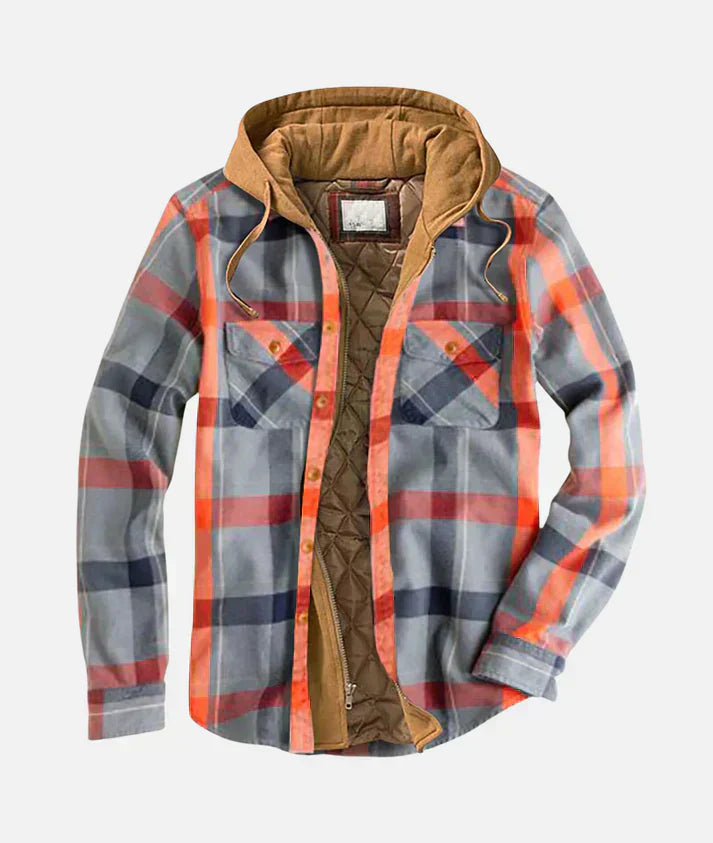 Alain – Karierte Patchwork-Jacke