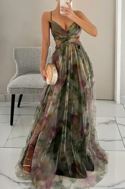 Giselle - Bezauberndes Maxikleid mit Blumendruck