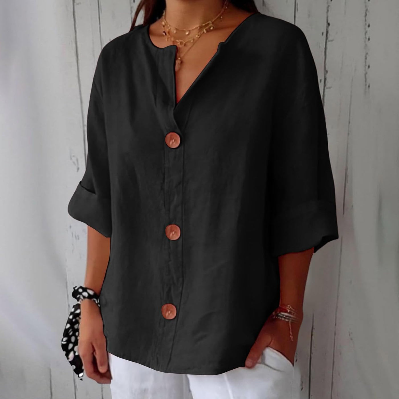 Clara™ | Lässige Leinenbluse