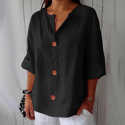 Clara™ | Lässige Leinenbluse