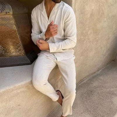 Stefano® | Sommer-Leinen-Set für Herren