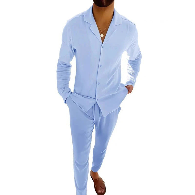 Stefano® | Sommer-Leinen-Set für Herren
