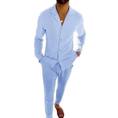 Stefano® | Sommer-Leinen-Set für Herren