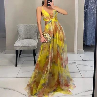 Giselle - Bezauberndes Maxikleid mit Blumendruck