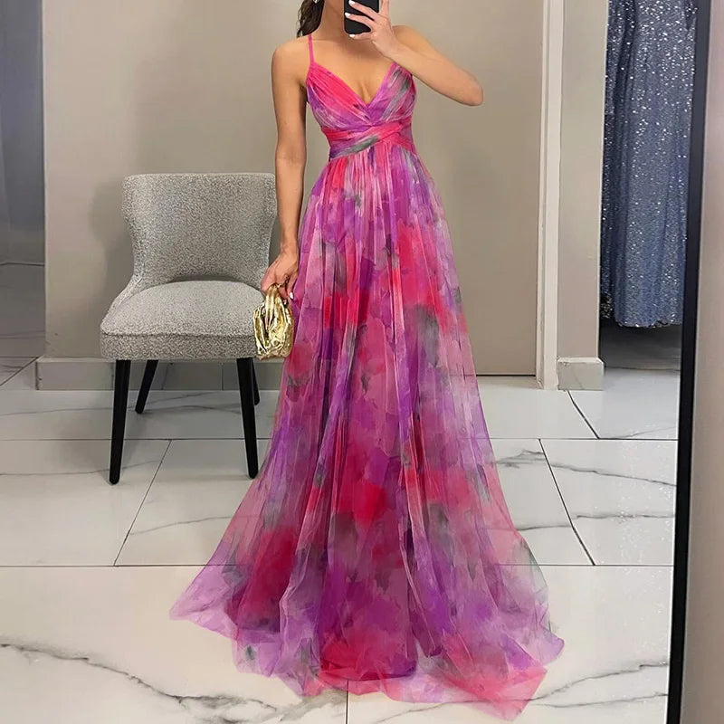 Giselle - Bezauberndes Maxikleid mit Blumendruck