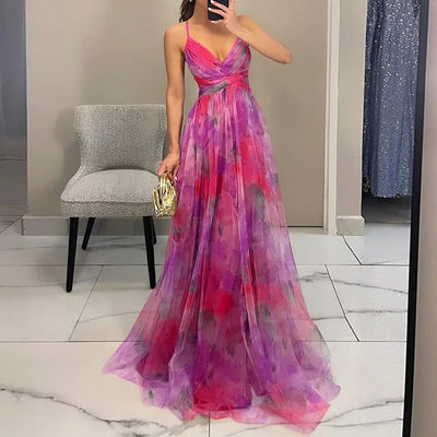 Giselle - Bezauberndes Maxikleid mit Blumendruck