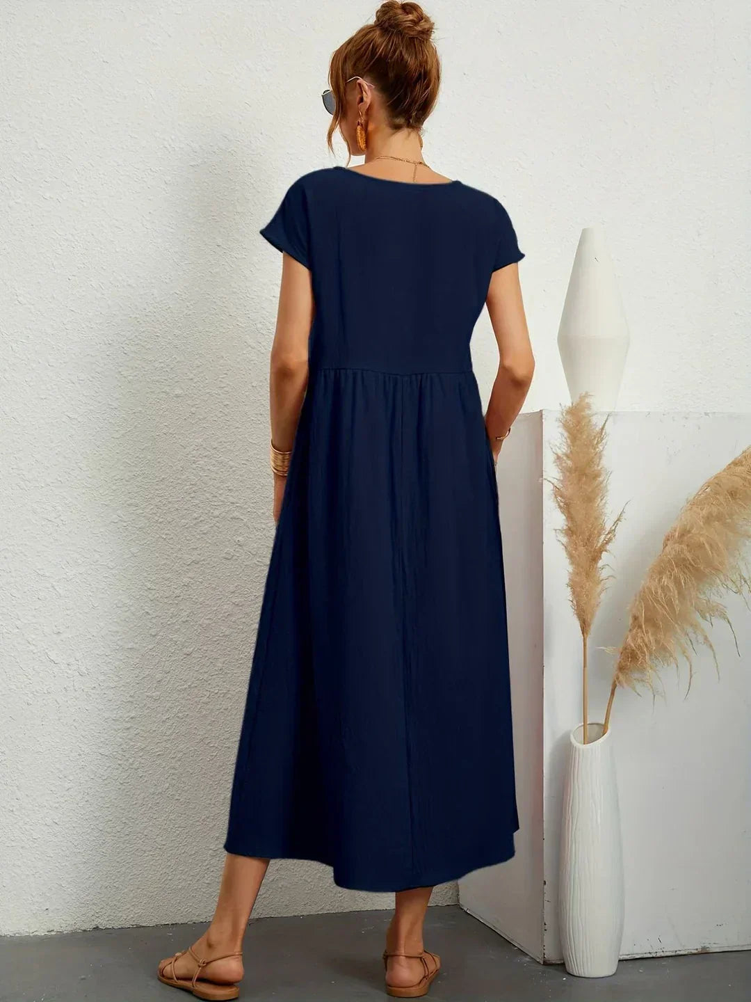 Anja™ - Leichtes, weiches Kleid mit Taschen