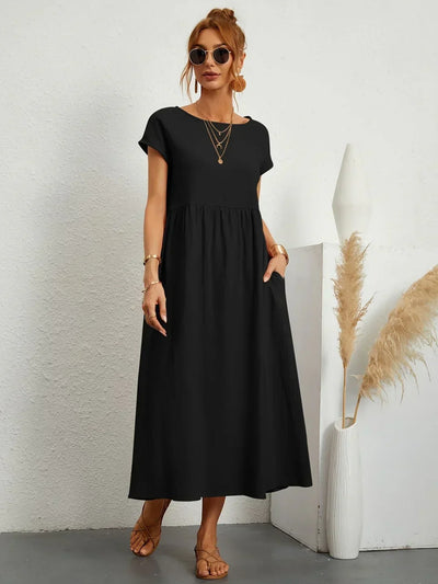 Anja™ - Leichtes, weiches Kleid mit Taschen