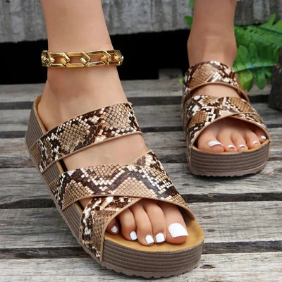 LIVORA | Orthopädische Ledersandalen